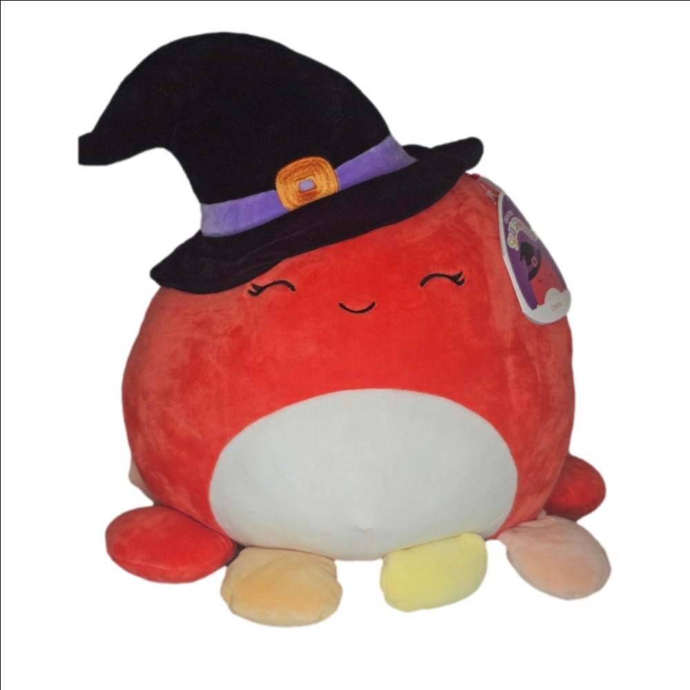 Squishmallow Halloween 2021 Detra 12" Red Octopus With Multi'color Tentacle✨️NWT